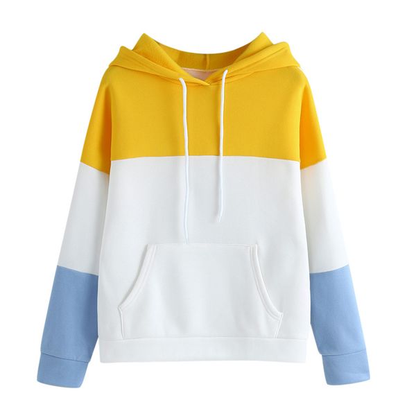 stitching color pocket gentle match hoodie elastic rope long sleeve splice sweatshirt pullover women's fashion korean, Black
stitching color pocket gentle match hoodie elastic rope long sleeve splice sweatshirt pullover women's fashion korean, Black