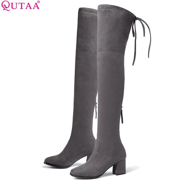 qutaa 2020 женщины над коленом высокие ботинки платформы zipper все match square высокий каблук sexy winter boots женщины boots размер 34-43, Black
qutaa 2020 женщины над коленом высокие ботинки платформы zipper все match square высокий каблук sexy winter boots женщины boots размер 34-43, Black