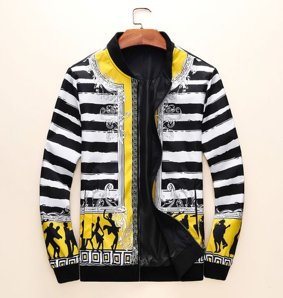 italy brand men jacket v ersaces brand 2019 official new style jacket designer luxury mens wind coat classic stripe fashion slim dust coat, Black;brown
italy brand men jacket v ersaces brand 2019 official new style jacket designer luxury mens wind coat classic stripe fashion slim dust coat, Black;brown