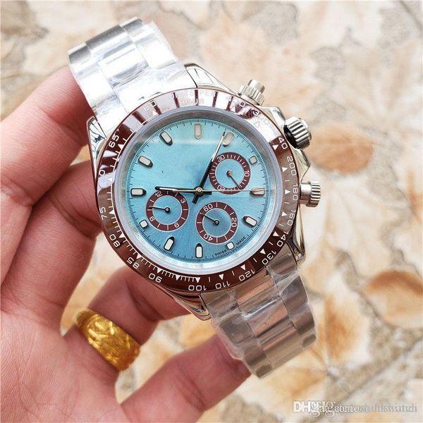 men women luxury watch dayton 116500 solid stainless steel all dial work mens designers watches automatic movement s, Slivery;brown
men women luxury watch dayton 116500 solid stainless steel all dial work mens designers watches automatic movement s, Slivery;brown