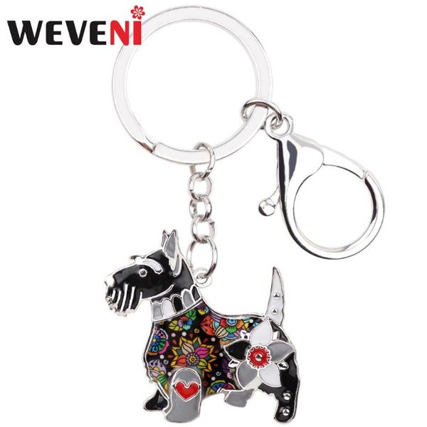 weveni enamel metal aberdeen scottish terrier dog key chain key ring jewelry for women girl bag charm keychain accessories, Silver
weveni enamel metal aberdeen scottish terrier dog key chain key ring jewelry for women girl bag charm keychain accessories, Silver