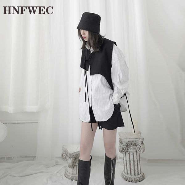 yamamoto style women loose v neck black short niche sense of design 2020 summer new fashion irregular women vest t061, Black;white
yamamoto style women loose v neck black short niche sense of design 2020 summer new fashion irregular women vest t061, Black;white