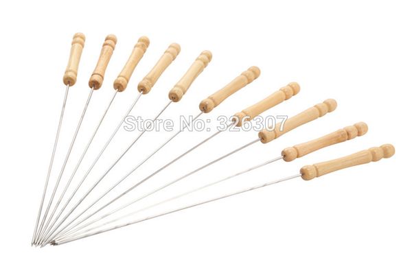 stainless steel barbecue needles bbq prod outdoor tools accessories wood handle camping picnic 10 pens
stainless steel barbecue needles bbq prod outdoor tools accessories wood handle camping picnic 10 pens