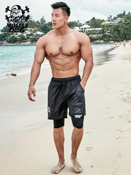 muscle dog weight recommended popular logo gradual change fake two breathable quick dry exercise fitness training five minute sh, White;black
muscle dog weight recommended popular logo gradual change fake two breathable quick dry exercise fitness training five minute sh, White;black