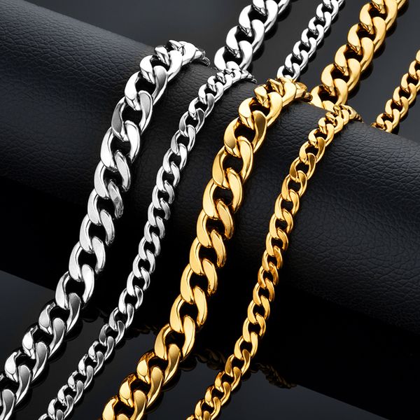 men's miami curb cuban link chain necklace hiphop silver gold color stainless steel chains for men and women hip hop jewelry
men's miami curb cuban link chain necklace hiphop silver gold color stainless steel chains for men and women hip hop jewelry