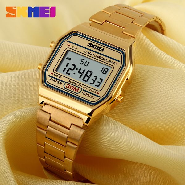 skmei men led digital sports watches men's women relogio masculino stainless steel military waterproof wristwatches 1123, Slivery;brown
skmei men led digital sports watches men's women relogio masculino stainless steel military waterproof wristwatches 1123, Slivery;brown