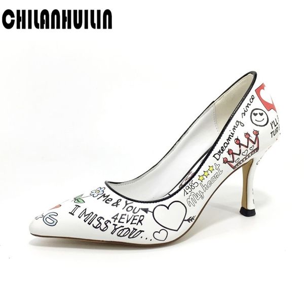 new shoe print leather red white high heels women pumps fashion party wedding shoes female spring summer dress shoes woman, Black
new shoe print leather red white high heels women pumps fashion party wedding shoes female spring summer dress shoes woman, Black