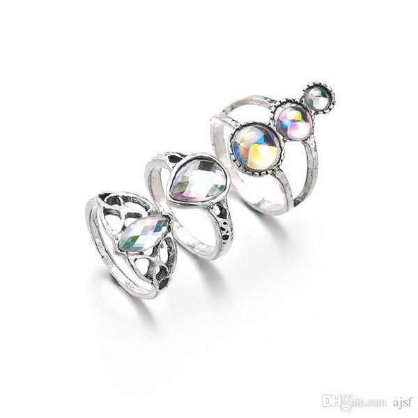 retro crystal rings for women vintage three piece suit bohemian rings for party wedding geometric jewelry ing, Silver
retro crystal rings for women vintage three piece suit bohemian rings for party wedding geometric jewelry ing, Silver