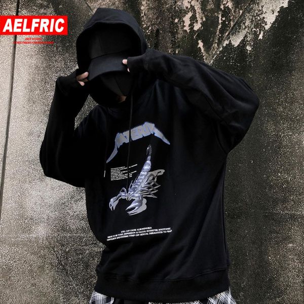 aelfric hip hop scorpion print hooded sweatshirt men 2019 harajuku streetwear hoodie fashion casual cotton male pullover outwear, Black
aelfric hip hop scorpion print hooded sweatshirt men 2019 harajuku streetwear hoodie fashion casual cotton male pullover outwear, Black