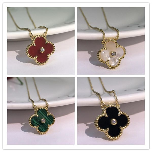 2019 fashion jewelry necklace black and white red green four leaf flower shell agate 925 silver necklace diamond clover buckle
2019 fashion jewelry necklace black and white red green four leaf flower shell agate 925 silver necklace diamond clover buckle
