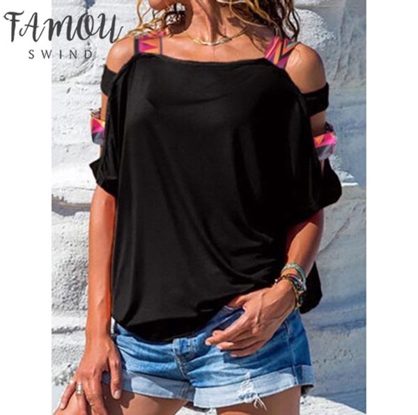 fashion women lady summer loose casual short sleeve off shoulder blouse ladies casual shirt summer clothing, White
fashion women lady summer loose casual short sleeve off shoulder blouse ladies casual shirt summer clothing, White