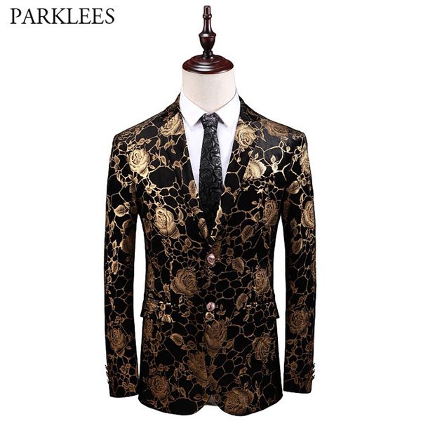 gold rose floral bronzing velvet dress blazer men wedding groom suit jacket blazers men stage singer blazer veste homme costume, White;black
gold rose floral bronzing velvet dress blazer men wedding groom suit jacket blazers men stage singer blazer veste homme costume, White;black