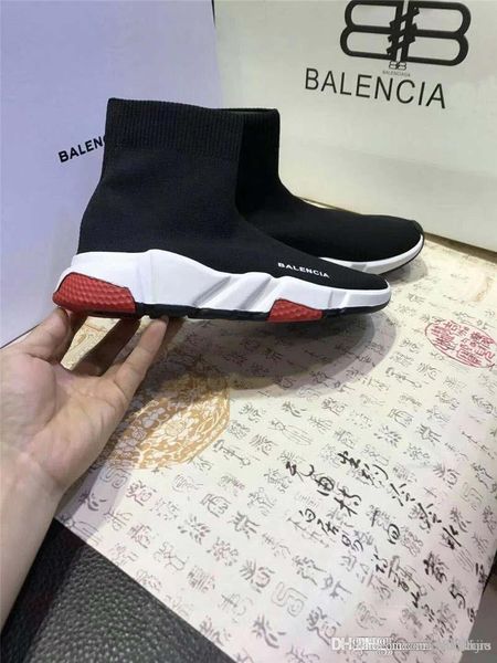 Мужские / женские кроссовки NO.1Balenciaga Speed Knit Trainers Design Черно-белые стрейч-сетки Вы
Мужские / женские кроссовки NO.1Balenciaga Speed Knit Trainers Design Черно-белые стрейч-сетки Вы
