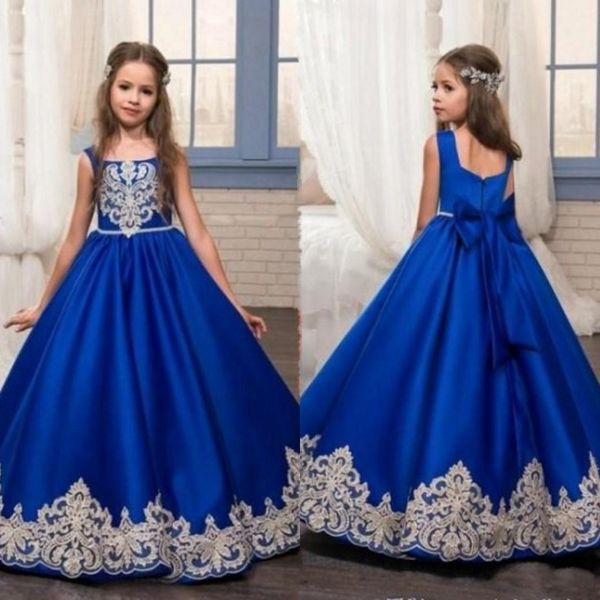 spring 2020 royal blue flower girl dresses with lace square neckline puffy a line floor length satin kids wedding dresses for girls, White;blue
spring 2020 royal blue flower girl dresses with lace square neckline puffy a line floor length satin kids wedding dresses for girls, White;blue