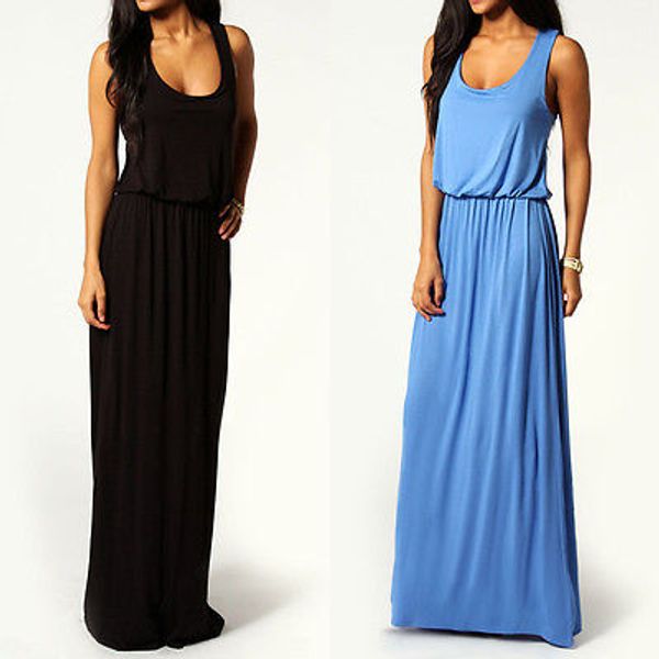 fashion women summer boho beach maxi party cocktail long dress, Black;gray 
fashion women summer boho beach maxi party cocktail long dress, Black;gray