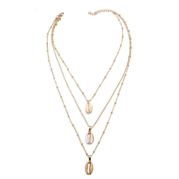 vintage gold color natural shell choker necklace for women multi layer pendant necklace statement jewelry collier hz, Silver
vintage gold color natural shell choker necklace for women multi layer pendant necklace statement jewelry collier hz, Silver