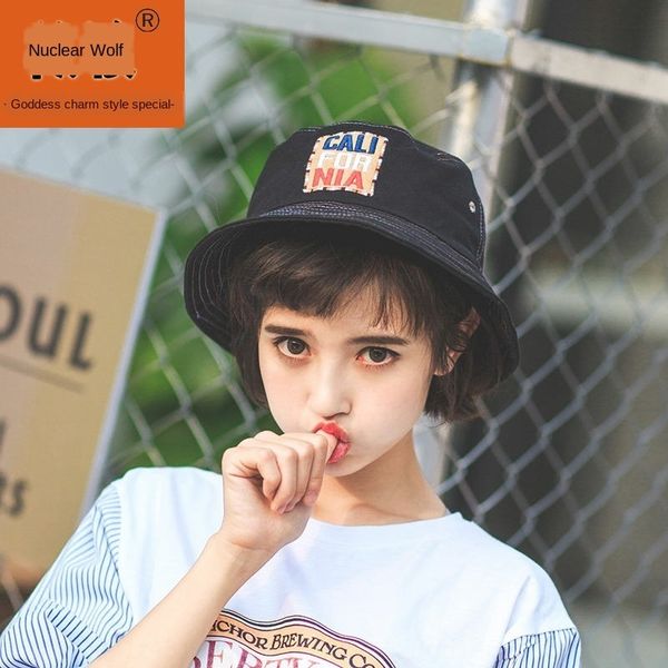 short hair female student fisherman bucket bucket hat artistic black hat sunscreen simple fisherman hat, Blue;gray
short hair female student fisherman bucket bucket hat artistic black hat sunscreen simple fisherman hat, Blue;gray