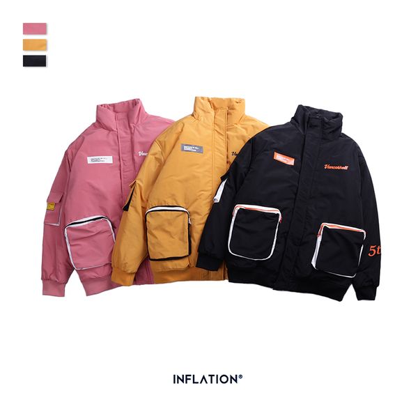 inflation 2019 winter men hooded cotton-padded thick jacket streetwear cotton padded men parkas 2019 winter streetwear coat, Black
inflation 2019 winter men hooded cotton-padded thick jacket streetwear cotton padded men parkas 2019 winter streetwear coat, Black