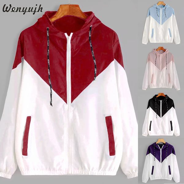 wenyujh women hooded windbreaker jacket 2019 autumn winter two tone zipper bomber jackets long sleeve coats outerwear mujer, Black;brown
wenyujh women hooded windbreaker jacket 2019 autumn winter two tone zipper bomber jackets long sleeve coats outerwear mujer, Black;brown