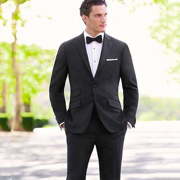 black men suits for wedding slim fit groom tuxedos 2piece notched lapel two button man suits blazers latest coat pant designs costume homme, Black;gray
black men suits for wedding slim fit groom tuxedos 2piece notched lapel two button man suits blazers latest coat pant designs costume homme, Black;gray