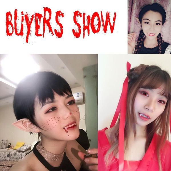 1pair fun halloween cosplay dentures zombie vampire teeth ghost devil fangs props costume party practical jokes accessory
1pair fun halloween cosplay dentures zombie vampire teeth ghost devil fangs props costume party practical jokes accessory