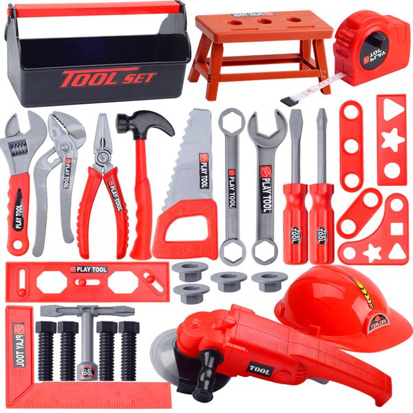 31pcs storage box suit children tools set kids role play simulation hand repair tool hammer wrench
31pcs storage box suit children tools set kids role play simulation hand repair tool hammer wrench
