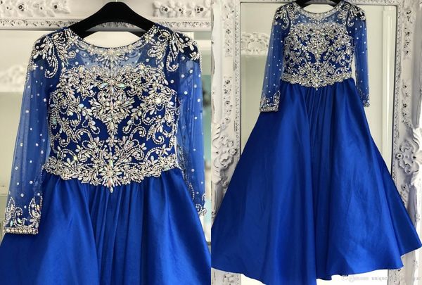 vintage royal blue long sleeves little girls pageant formal prom dresses illusion jewel neck crystal a line long flower girls dress cheap, White;red
vintage royal blue long sleeves little girls pageant formal prom dresses illusion jewel neck crystal a line long flower girls dress cheap, White;red