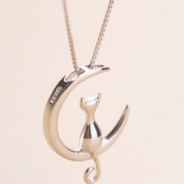 s925 silver fashion cute animal cat moon pendant necklace charm silver gold color box chain necklace kitten pet lucky jewelry for women gift
s925 silver fashion cute animal cat moon pendant necklace charm silver gold color box chain necklace kitten pet lucky jewelry for women gift