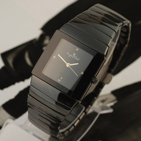 brand new luxury ceramic square watch for women mens couple clocks black quartz wristwatches montre femme ladies watches, Slivery;brown
brand new luxury ceramic square watch for women mens couple clocks black quartz wristwatches montre femme ladies watches, Slivery;brown