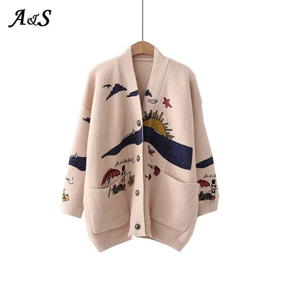 cardigan women sweater new japanese mori girl cardigan woman casual outwear animal pattern coat female autumn knit jacket, White
cardigan women sweater new japanese mori girl cardigan woman casual outwear animal pattern coat female autumn knit jacket, White