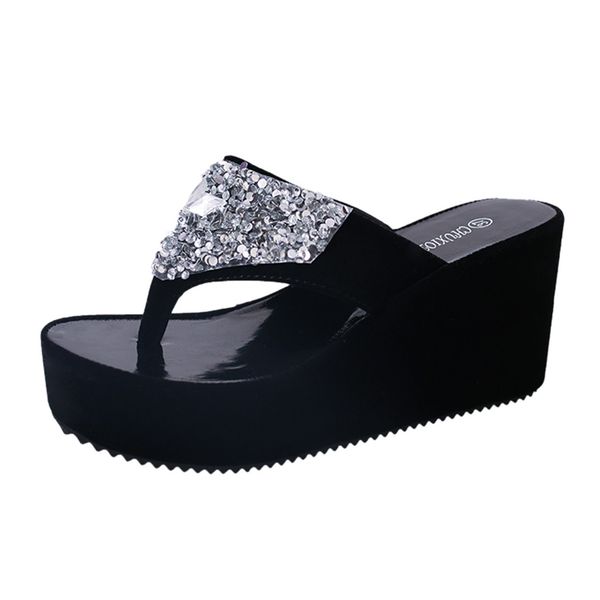 sagace shoes woman flip flops women summer slippers women home slippers rhinestone wedges flip flops fashion clip toe beach shoe, Black
sagace shoes woman flip flops women summer slippers women home slippers rhinestone wedges flip flops fashion clip toe beach shoe, Black