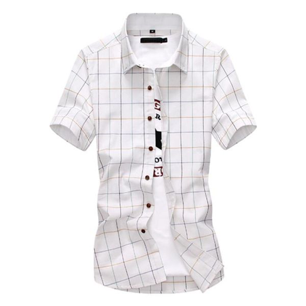 plaid shirts men 2020 fashion 100% cotton short sleeved summer casual men slim fit shirt camisa masculina male dress shirts, White;black
plaid shirts men 2020 fashion 100% cotton short sleeved summer casual men slim fit shirt camisa masculina male dress shirts, White;black