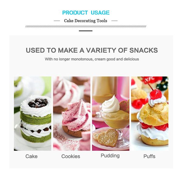 dcm stainless steel pastry nozzles for cream with pastry bag decorating cake icing piping confectionery baking tool
dcm stainless steel pastry nozzles for cream with pastry bag decorating cake icing piping confectionery baking tool