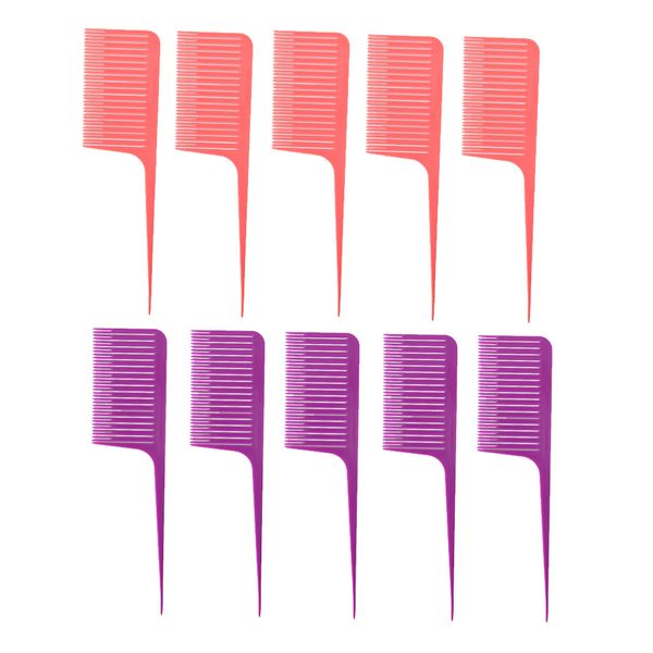 10xprofessional hair one-way weave hightlighting comb salon barber coloring tool, Silver
10xprofessional hair one-way weave hightlighting comb salon barber coloring tool, Silver