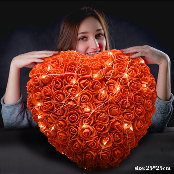 35*35cm christmas gift pe rose artificial flower heart shape with led light birthday gift for girlfriend valentine for girls party decor
35*35cm christmas gift pe rose artificial flower heart shape with led light birthday gift for girlfriend valentine for girls party decor