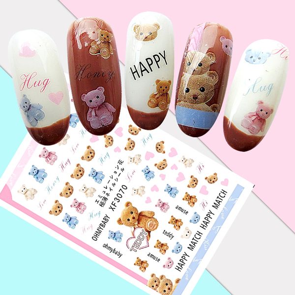 diy nail art decoration cartoon design bear nails stickers cute animal stickers for nails accessoires slider inscriptions decal, Black
diy nail art decoration cartoon design bear nails stickers cute animal stickers for nails accessoires slider inscriptions decal, Black