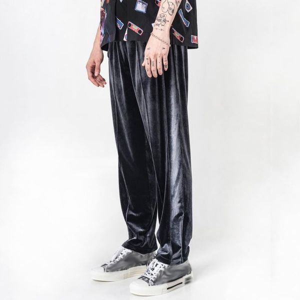 20ss velvet wide leg pants side stitching drawstring pants elastic waist trousers sweatpants sport fitness high street outdoor hfymkz209, Black
20ss velvet wide leg pants side stitching drawstring pants elastic waist trousers sweatpants sport fitness high street outdoor hfymkz209, Black