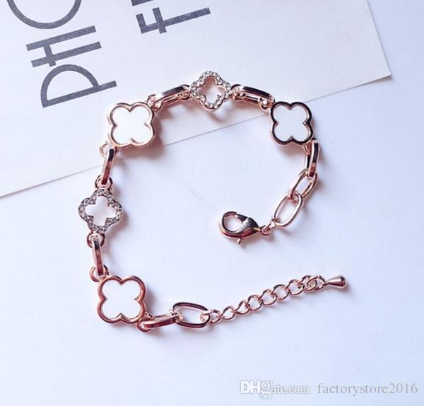 designer 18k gold color clover crystal bracelet korean fashion luxury charm bracelet women jewelry birthday party gift wholesale price, Golden;silver
designer 18k gold color clover crystal bracelet korean fashion luxury charm bracelet women jewelry birthday party gift wholesale price, Golden;silver