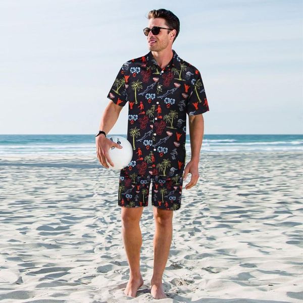 hawaiian shirt set men floral shirt summer beach clothes, White;black
hawaiian shirt set men floral shirt summer beach clothes, White;black
