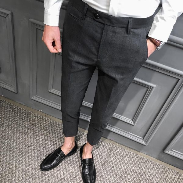 2019 spring slim fit stripe men dress pants office trousers fashions men streetwear ankle length trousers pantalon costume homme, Black
2019 spring slim fit stripe men dress pants office trousers fashions men streetwear ankle length trousers pantalon costume homme, Black