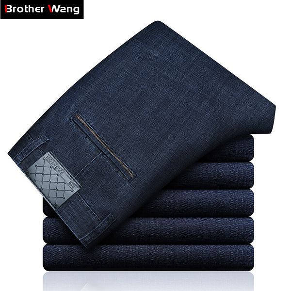 classic style business blue jeans men 2019 autumn winter new style straight elastic modal casual pants male brand trousers
classic style business blue jeans men 2019 autumn winter new style straight elastic modal casual pants male brand trousers