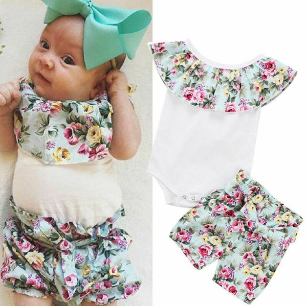baby girl fashion bodysuits newborn baby girl sleeveless jumpsuit +floral shorts outfit clothes summer 0-24 months, Blue
baby girl fashion bodysuits newborn baby girl sleeveless jumpsuit +floral shorts outfit clothes summer 0-24 months, Blue