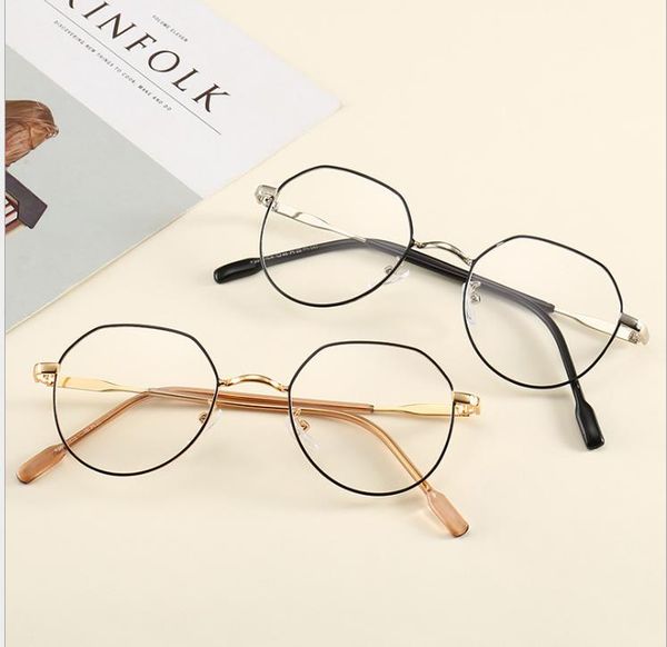 korean version of irregular metal glasses frame vintage trend polygon flat mirrors can be equipped with near-glass frames, White;black
korean version of irregular metal glasses frame vintage trend polygon flat mirrors can be equipped with near-glass frames, White;black