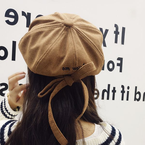 fashion felt hat autumn women beret retro cap with visor bow tie winter newsboy painter hat octagonal berets pumpkin caps aht406, Blue;gray
fashion felt hat autumn women beret retro cap with visor bow tie winter newsboy painter hat octagonal berets pumpkin caps aht406, Blue;gray