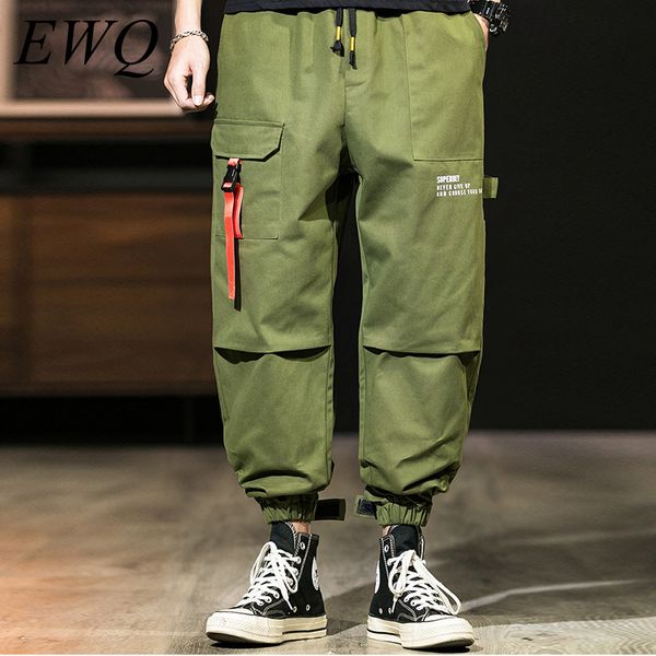 ewq / men's wear 2020 spring trend new more pocket casual pants for male letter printting loose cargo pants overalls 9y1428, Black
ewq / men's wear 2020 spring trend new more pocket casual pants for male letter printting loose cargo pants overalls 9y1428, Black
