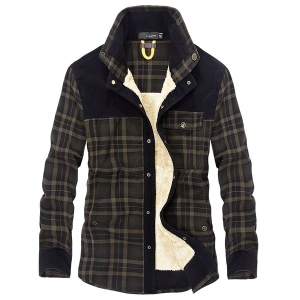 111% cotton shirt plaid men winter thick warm fleece long sleeves shirt single breasted casual wool jackets military shirt men, White;black 
111% cotton shirt plaid men winter thick warm fleece long sleeves shirt single breasted casual wool jackets military shirt men, White;black