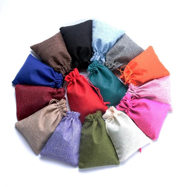 100pcs 7x9 10x14 13x18cm small candy jute bags bracelet jewelry packaging bags linen drawstring gift bag pouches
100pcs 7x9 10x14 13x18cm small candy jute bags bracelet jewelry packaging bags linen drawstring gift bag pouches