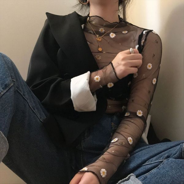 han chic gentle embroidery flower transparent mesh fairy style base lace han chic gentle embroidery flower transparent mesh fairy shirt styl, White
han chic gentle embroidery flower transparent mesh fairy style base lace han chic gentle embroidery flower transparent mesh fairy shirt styl, White