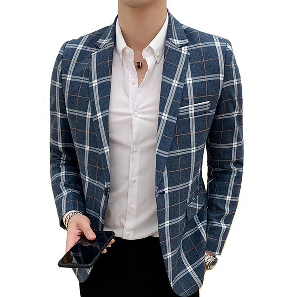 blazer male spring and autumn new england plaid slim suit jacket / fashion banquet host professional casual men's suit coat, White;black
blazer male spring and autumn new england plaid slim suit jacket / fashion banquet host professional casual men's suit coat, White;black