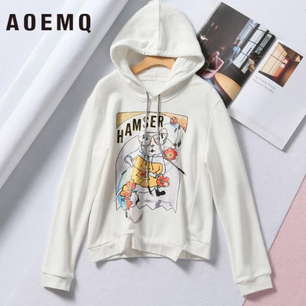 women's hoodies & sweatshirts aoemq fashion 4 colors pullover mouse cartoon pattern with women for spring clothing, Black
women's hoodies & sweatshirts aoemq fashion 4 colors pullover mouse cartoon pattern with women for spring clothing, Black